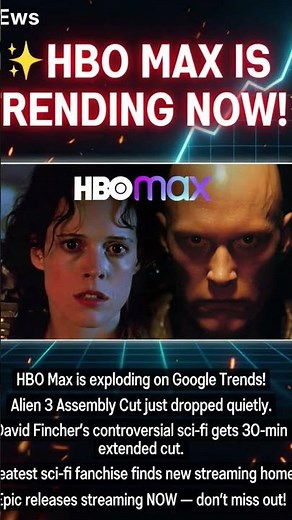 HBO Max - Alien 3 Assembly Cut + Extended Drops 😱Hashtags: #HBOMax #Alien3 #SciFiNews