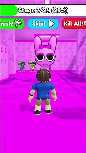 Pink Sprunki JUMPSCARE #roblox #jumpscare #scaryobby