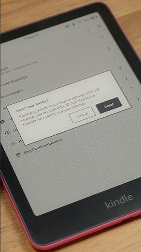 How to factory reset your Kindle Paperwhite #kindlepaperwhite #shorts