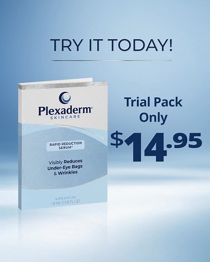 642K views · 1.3K reactions | $14.95 is all it takes to try Plexaderm and see the visible difference for yourself. This fast-acting serum helps reduce the appearance of under-eye bags, fine lines, and crow’s feet — all in just minutes and without needles or downtime. ✨ Simple to apply ✨ Works quickly ✨ A smart addition to your skincare routine Feel smoother, refreshed, and confident — starting today. Tap below to get started for just $14.95. | Plexaderm Skincare | Facebook