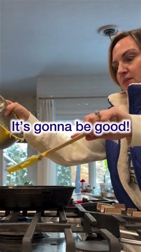 Easy chili cornbread skillet recipe using leftover chili