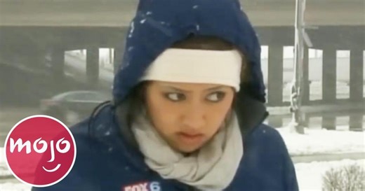 Top 10 Funniest News Report Bloopers in Extreme Weather | Videos on WatchMojo.com