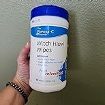 The Pharma-C Company Witch Hazel Wipes [40 Wipes] - Daily Toner & Astringent Cleansing Cloths For Face (Pack of 2)