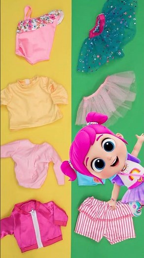 Mix 'N' Match Dress Up Challenge! 👗 Little Angel Fashion & Craft Tutorial #kids #shorts