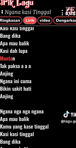 ngana kasih tinggal🎶🎶🎧#liriklagugoogle #lyricsedit #liriklagu #nganakasetinggalpakita