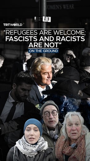 TRT World on Instagram: "“Say it loud, say it clear! Refugees are welcome here!” Dutch people protested against Geert Wilders’s controversial visit to the city of Delft, following the withdrawal of seven members from his Party for Freedom (PVV) on January 20. A splinter faction within the PVV led by veteran MP Gidi Markuszower accused Wilders of authoritarian management, of mishandling the October campaign — when the party lost 11 seats — and of refusing to introduce a formal membership structur