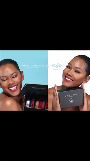 @sheistaralhicksdawson on Instagram: "LINK IN BIO💋💄🥰 The Taral Hicks Collection By @celfiecosmetics #vegan #beauty #taralhicks #viralvideo #reelitfeelit"
