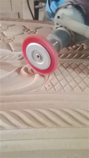 CNC Machine 2D Bed Design Finishing | Wood Carving Cleaning Process #wood