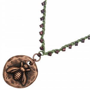 Retired - Crocheted Bee Necklace