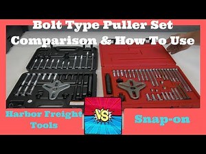 Harbor Freight Puller Set vs Snap-on | How to Use a Harmonic Balancer Bolt Puller Set