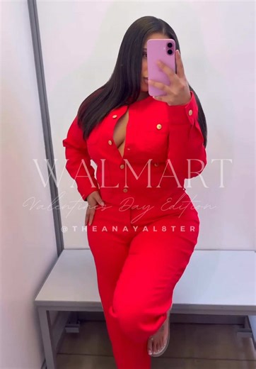 Last minute #valentinesday Outfit from @Walmart 😍❤️ Jacket size large Pants size 12 #walmartfashion #walmartfinds #valentinesdayoutfit #matchingset