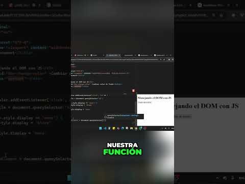 Cambia el contenido de un div con JavaScript. ¡Te explico cómo! #JavaScript #Programacion #WebDev