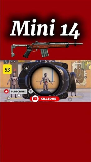Testing the MINI14 weapon: Choose your favorite weapon so we can test its power#KILLZONE #pubgmobile