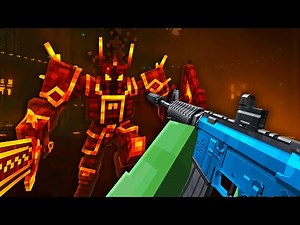 Beating Minecraft Modded Bosses using Guns