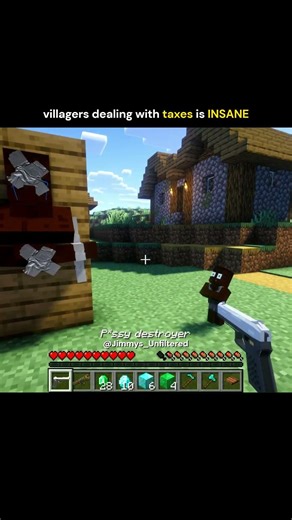 villagers dealing with taxes is INSANE