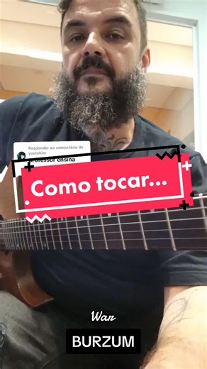 Como tocar War do Burzum - Aula de Guitarra