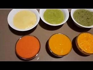 6 Homemade ,Baby Purée recipes from 4- 10 months |Baby Food | Easy Baby food recipes