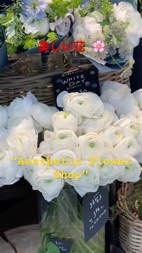 Beautiful Flower Shop in Japan 🌸✨ | Aesthetic Bloom Vibes #Shorts 日本の美しい花屋さん 🌸✨｜癒しのフラワーショップ #ショート