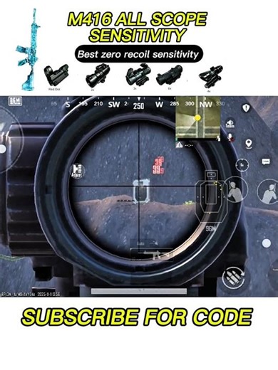 M416 Headshot Sensitivity 🔥 100% Accuracy Trick #BGMI #Sensitivity