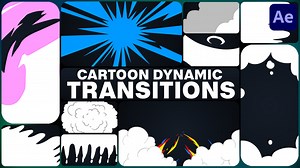 Cartoon Dynamic Transitions for After Effects