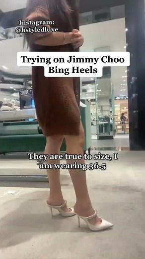 LUXURY TRY ON: JIMMY CHOO BING 100 HEELS
