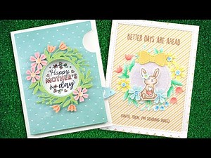 Intro to Magic Iris Floral Wreath Add-On + 2 cards from start to finish