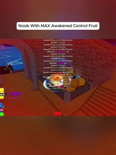Noob Progression with MAX Awakened Control Fruit Part 2
