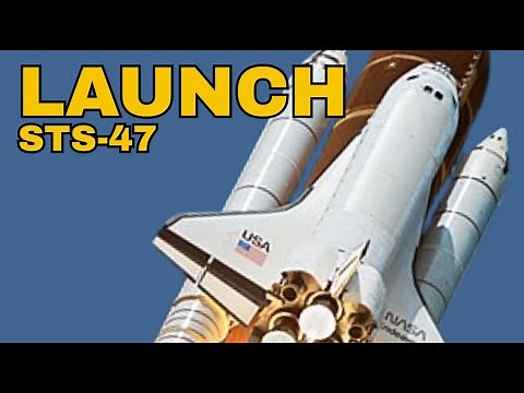 STS-47 Space Shuttle Launch | Uncut Final Countdown to Orbit