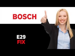 How To Fix Bosch Dishwasher E29 Error Code - Meaning, Causes, & Solutions 2025