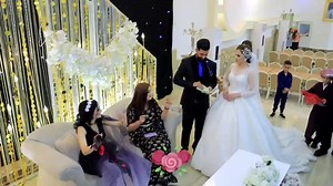Elegant Wedding Celebration with Bride and Groom