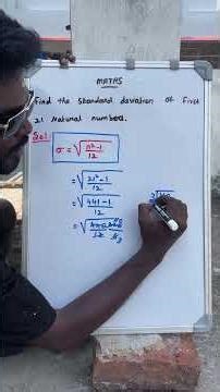 Find the SD of First 12 Natural Number ✌️Very important Question ✌️#maths #education #sslc