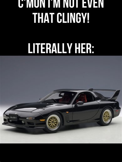 The FD RX-7 is legendary for high-revving rotary engines, perfect balance, and drifting potential. Key highlights: • 13B-REW twin-rotor rotary engine • Sequential twin-turbo system • ~252–280 hp • Lightweight chassis (~1,250 kg) • Iconic for drifting and touge runs #fyp #fypppppppppppppp #Mazda #RX7 #FD3S #Rotary #13B #DriftLife #JDM #CarTok #CarCulture #mazda #song #angst Mountains. Night. Touge drift. Black RX7. Rotary whining. “You’re too clingy!” Nah. Just following the line. Chasing every a