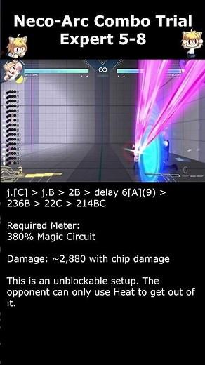 Kurii's Neco-Arc Combo Trial Expert 5-8 【MELTY BLOOD TYPE LUMINA】