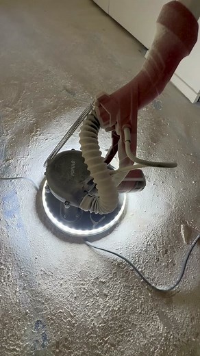 We tried a drywall sander today… and it sucked. So, we kept it old school with the spray bottle and scraper. What has your experience been with drywall sanders? #drywall #drywallsander #popcornceilingremoval #popcornceilingssuck #renovation