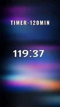 2 Hour Study Timer ⏳ | 120 Minute Countdown Timer | Gentle Final Alarm #shorts