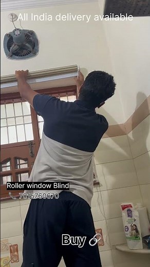 Roller window blinds installation step to step by @hskhomedecor Kaithal #windowblinds