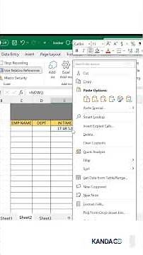 Excel Auto Start & End Time + Time Difference Explained | Employee attendance