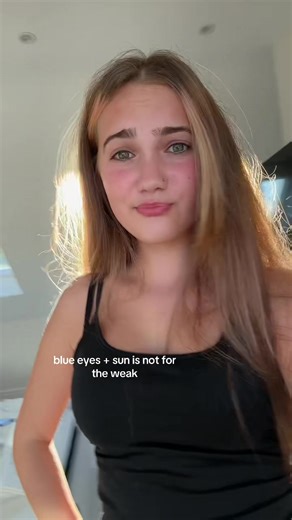 The Beauty of Blue Eyes in Sunlight