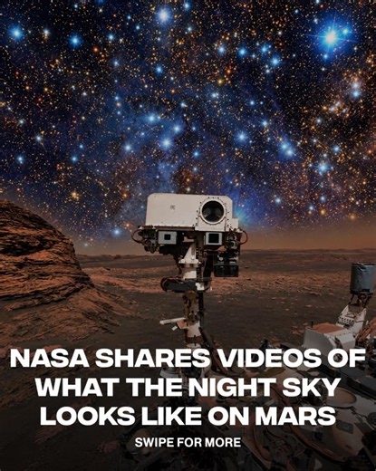 Best view in the galaxy 🌌 NASA has shared a rare look at the night sky from Mars, giving us a glimpse of what the universe looks like from another planet. It’s a perspective that makes space feel a little closer while reminding us how much is still out there to explore. [via/ NASA]