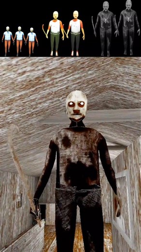 Oll Granny's Mod⚡Hello Neighbor Rod and Nightmare Play || Funny Trolling Granny's apk 😩😔 #shorts