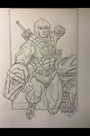 #motuorigins #art #fypviral thunderpunch he-man how to draw