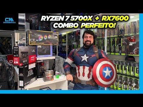 RYZEN 5700X + RX 7600 COMBO PERFEITO - CM INFORMÁTICA