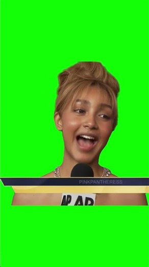 Pinkpanthress DAH meme - Green Screen - Grammys 2026 Red Carpet