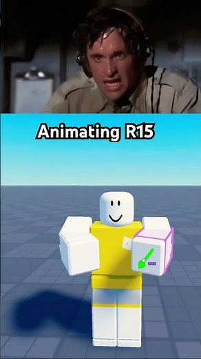 Animating R6 vs R15 #roblox #shorts