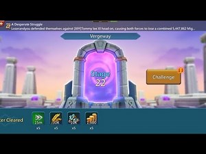 Vergeway Stage 22 lords mobile | chapter 22 lords mobile