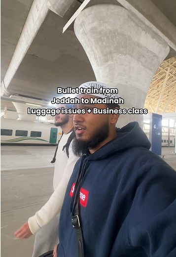 Traveling with Suitcases on the Haramain Bullet Train