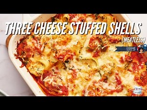 Three Cheese Stuffed Shells - perfect for Meatless Monday!