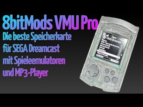 8bitMods VMU Pro - The best memory card for SEGA Dreamcast with game emulators and MP3 player