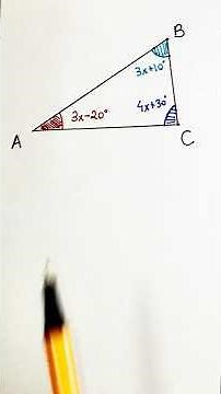 FIND THE ANGLES OF THE TRIANGLE | Sum of the interior angles | SOLVED EXERCISE