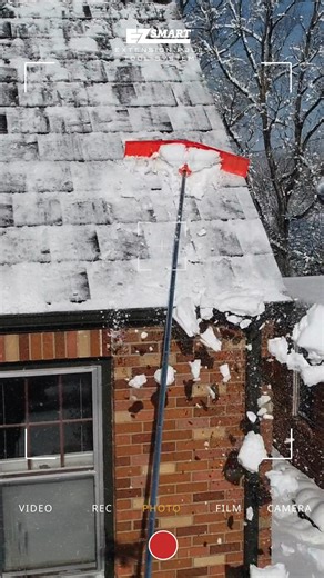 Clearing snow isn't just for driveways. When the roof is clear, so is your mind. 36-inch blade, no ladder stress, just preparation. #EZSmartTools | EZ Smart Tools | Facebook